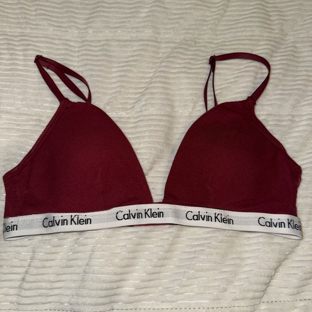 Calvin Klein Women's Burgundy Bralette
